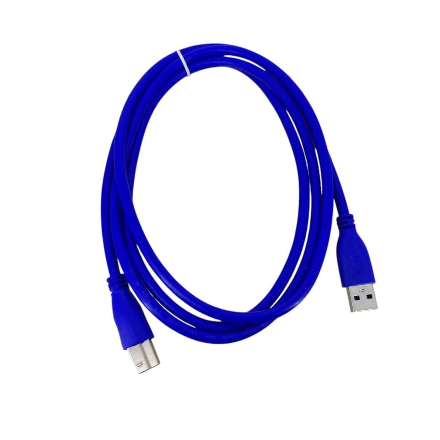 USB 3.0 A Male to B Male cable in blue color, 1.5 meters for high-speed data transfer.