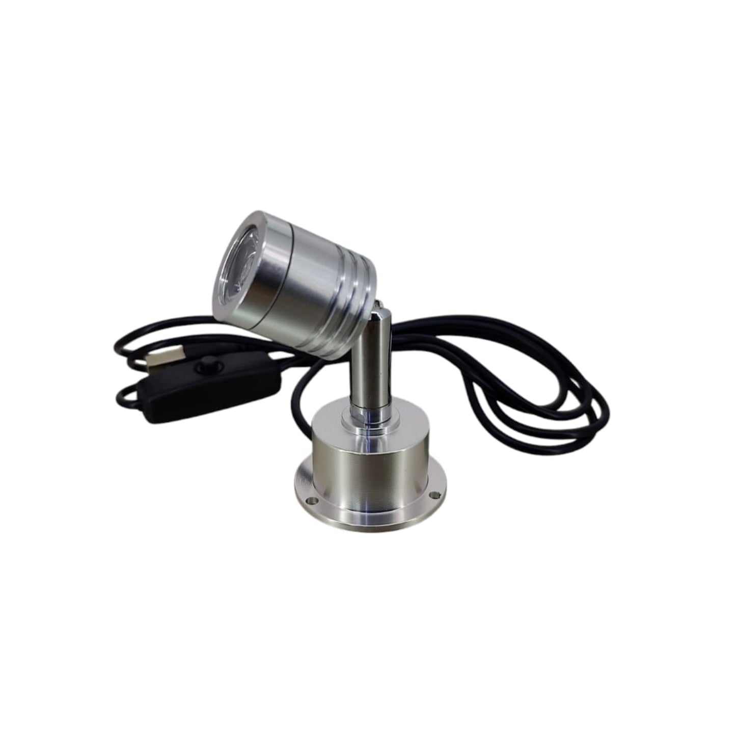 USB 5V LED 3W Mini Spotlight with switch, ideal for illuminating jewelry cabinets and showcases.