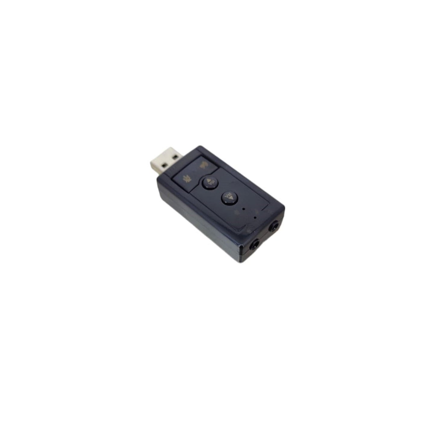 USB 2.0 Virtual 7.1 Channel External Sound Card Adapter for PC and Laptop with volume control.