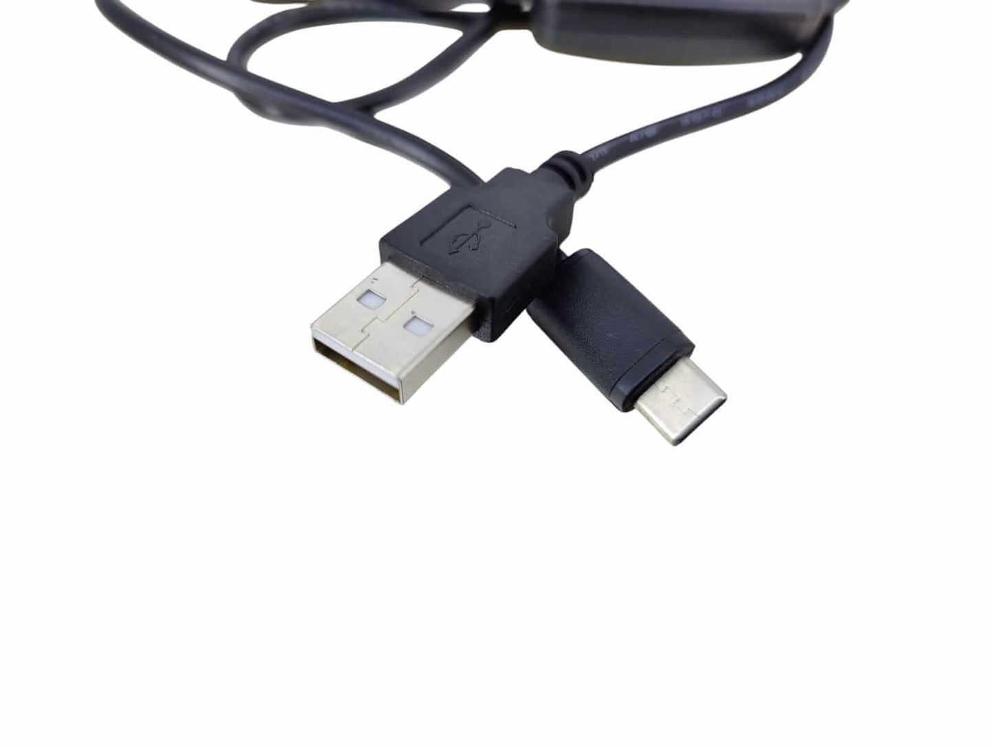 USB-A to USB-C power cable with on/off switch, 1 meter length for 5V 3A devices.