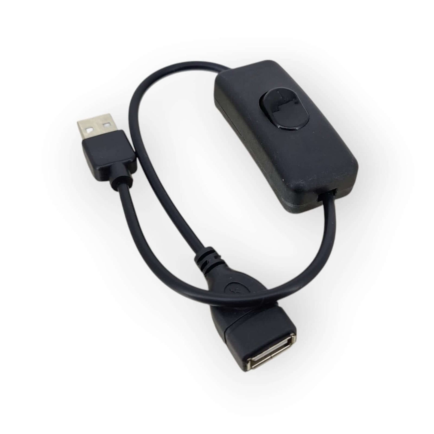 USB 2.0 extension cable with on/off switch, 36CM length, ideal for controlling power to USB devices.