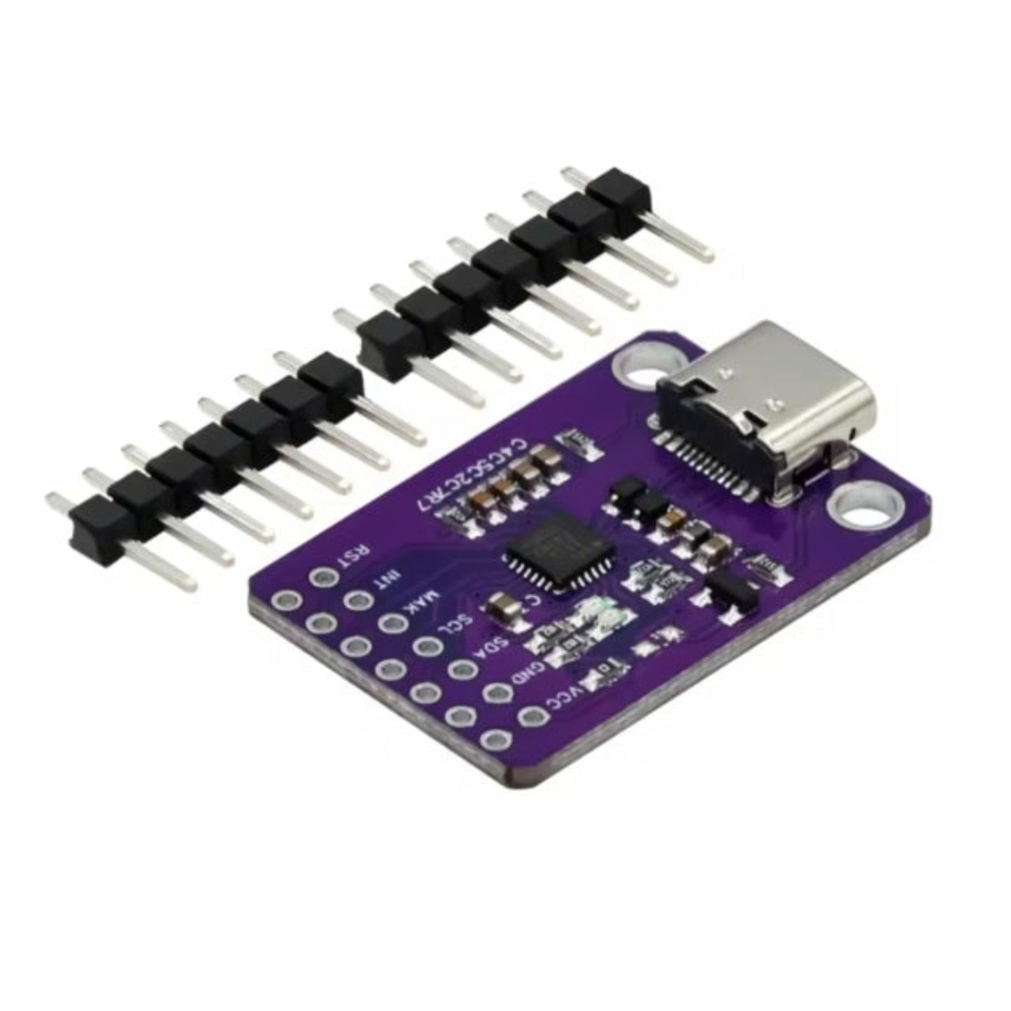 Side angle of USB to SMBus bridge with Type-C port