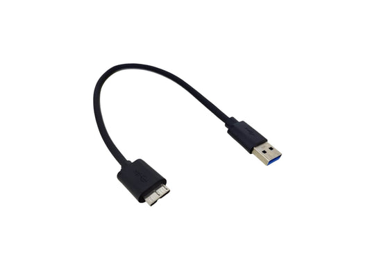 30cm USB 3.0 A Male to Micro B cable for fast data syncing with external HDDs and SSDs.