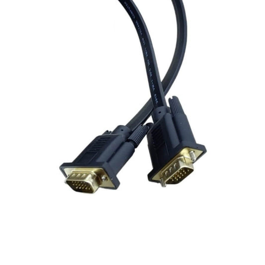 1080P VGA Flat Cable with 15-Pin Male connectors for seamless connection between PC, monitor, and HDTV.