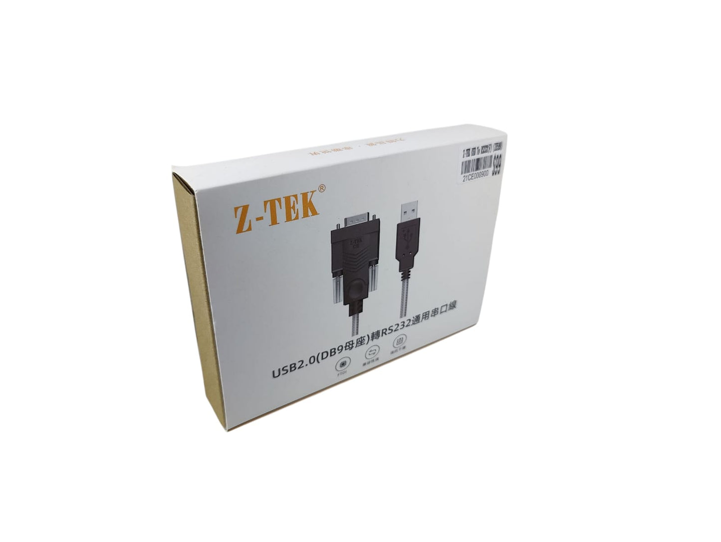 Z-TEK USB to RS232 DB9 adapter cable retail box