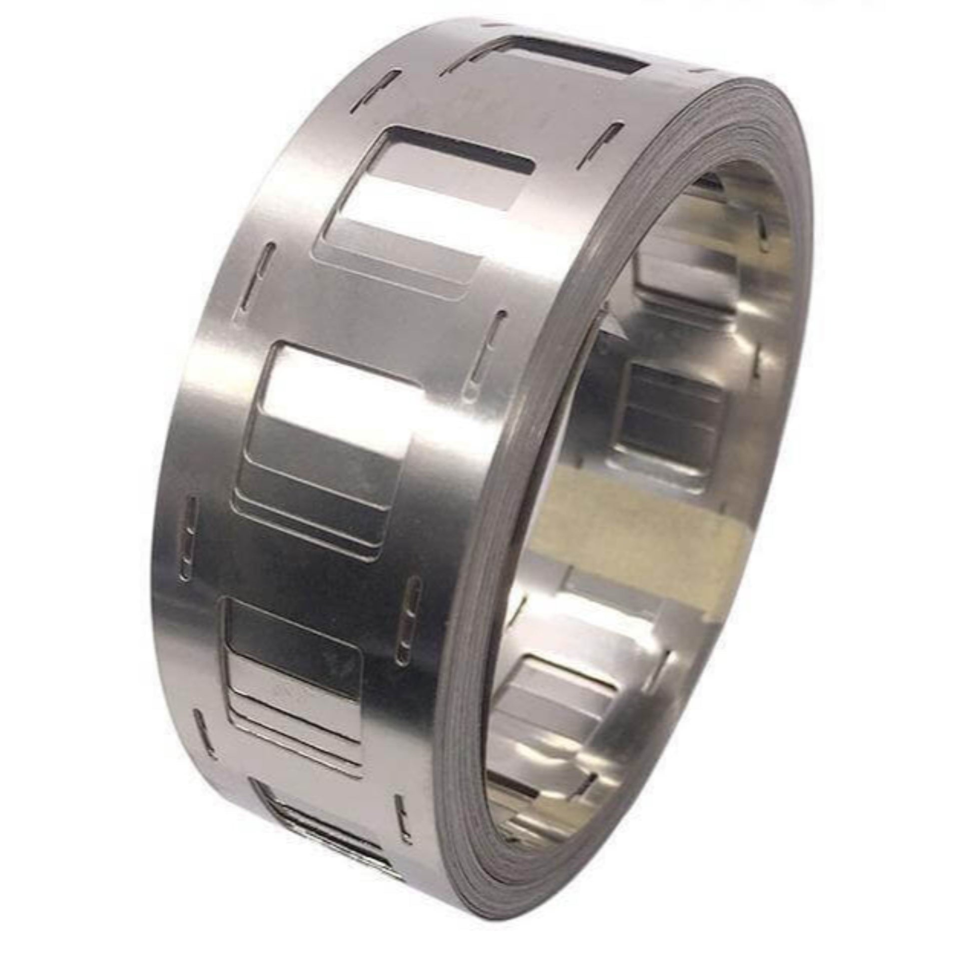 10M 18650 nickel-plated steel strip roll for battery spot welding, 27mm wide and 0.12mm thick.