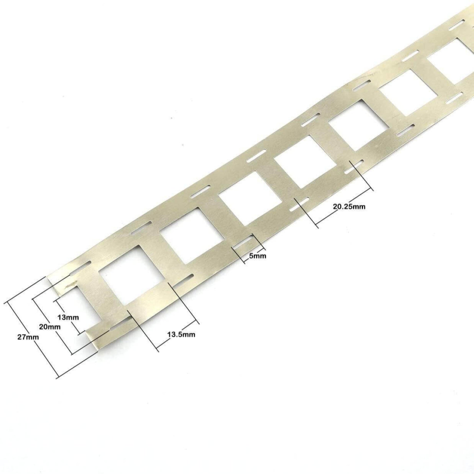 10M Nickel-Plated Steel Strip for 18650 Battery Spot Welding, 27mm wide, ideal for assembling lithium battery packs.