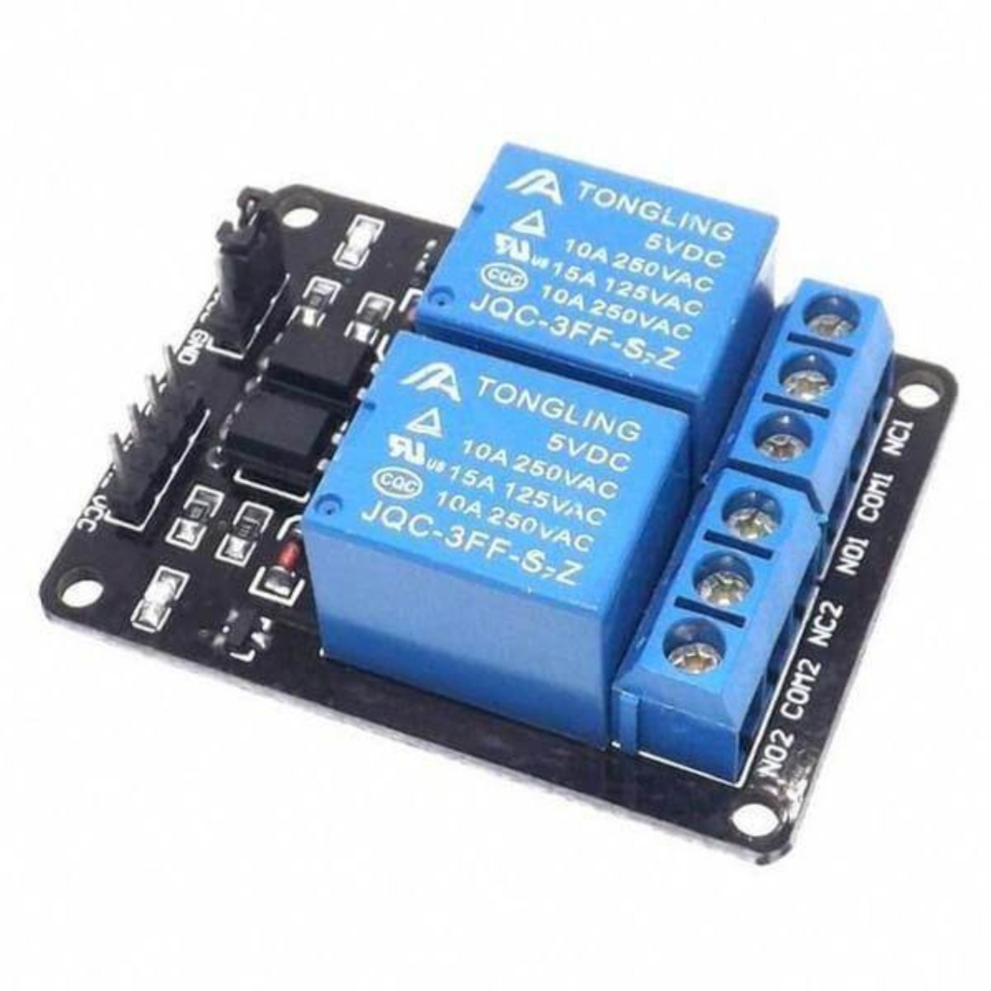 2-Channel DC 5V Relay Module with Optocoupler for Arduino and Raspberry Pi projects