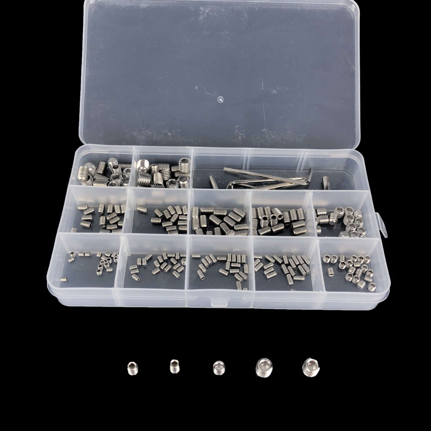 240pcs Hexagon Socket Set Screws Headless Assortment Kit - Sun Cheong Computer Company Limited