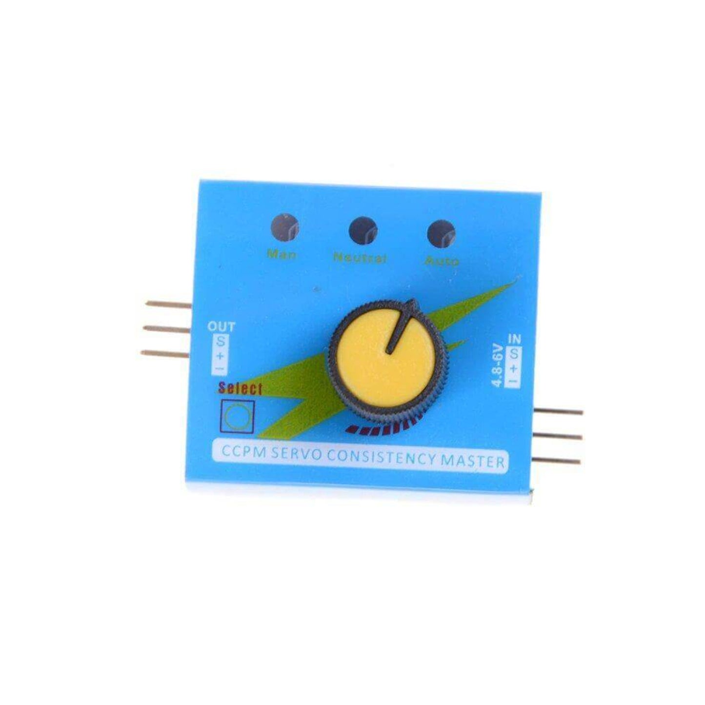 3 Channel Digital Servo Tester for RC Models and ESC Speed Controller device showing controls and connections.