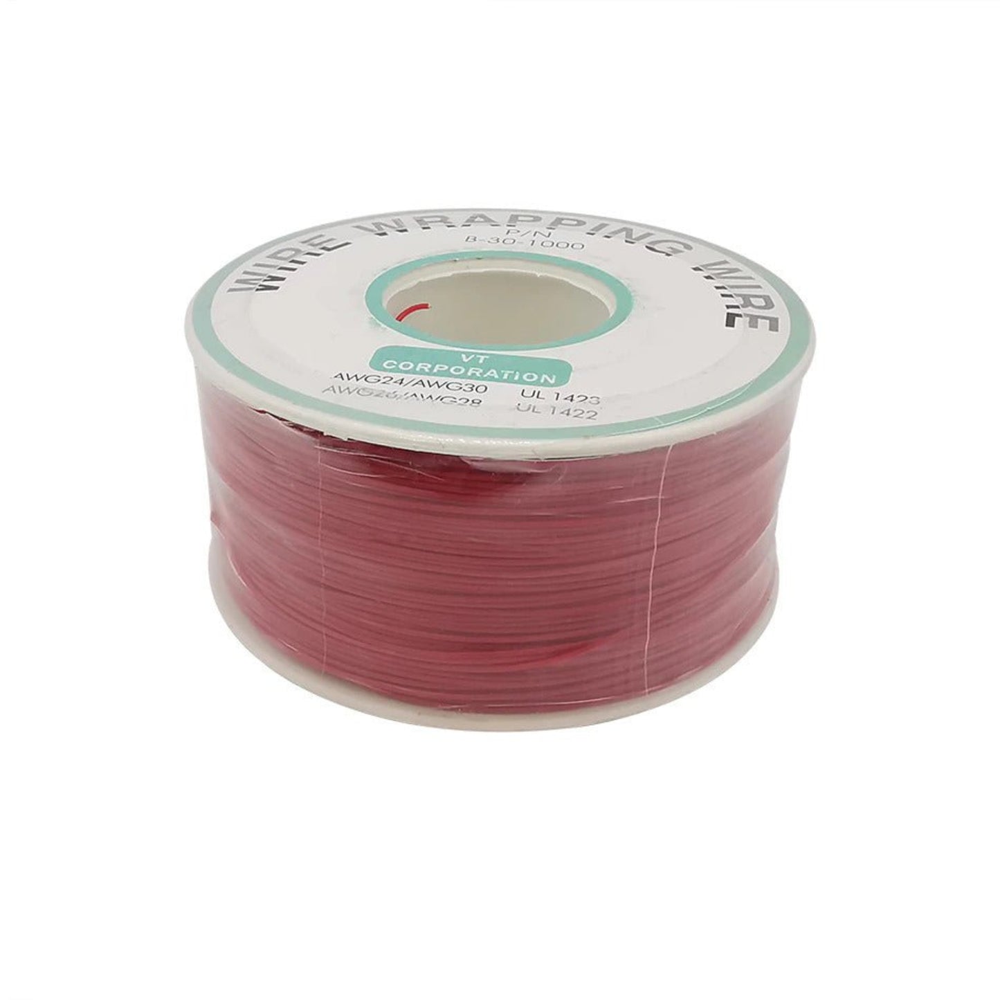 High Temperature Resistant 30AWG Red Wire Wrapping 250M Roll for DIY Electronics and PCB Soldering