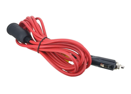 3m heavy duty car cigarette lighter extension cord with plug and socket for 12V/24V power.