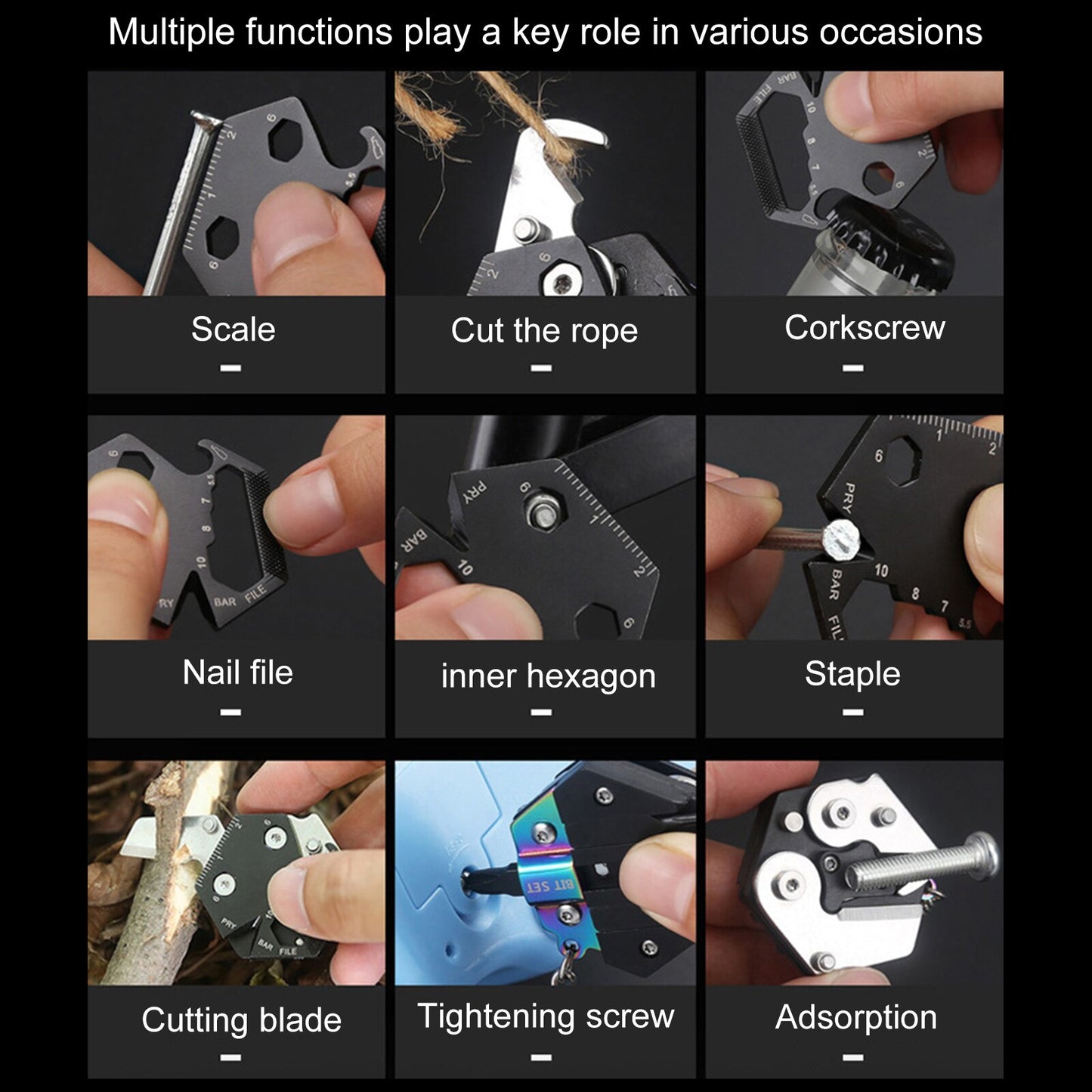 Multi-functional Hexagon EDCs Tool