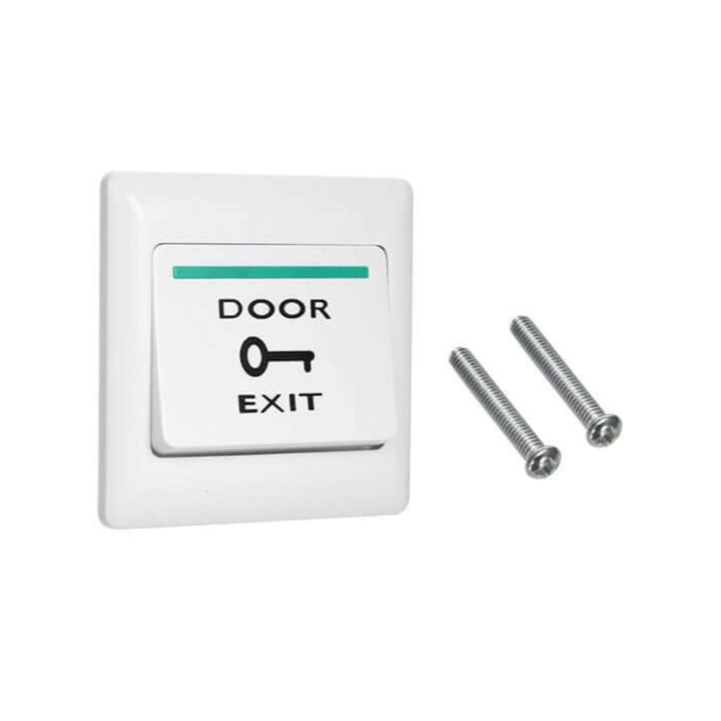 E6 Door Exit Button with screws; reliable access control for seamless entry and exit management.
