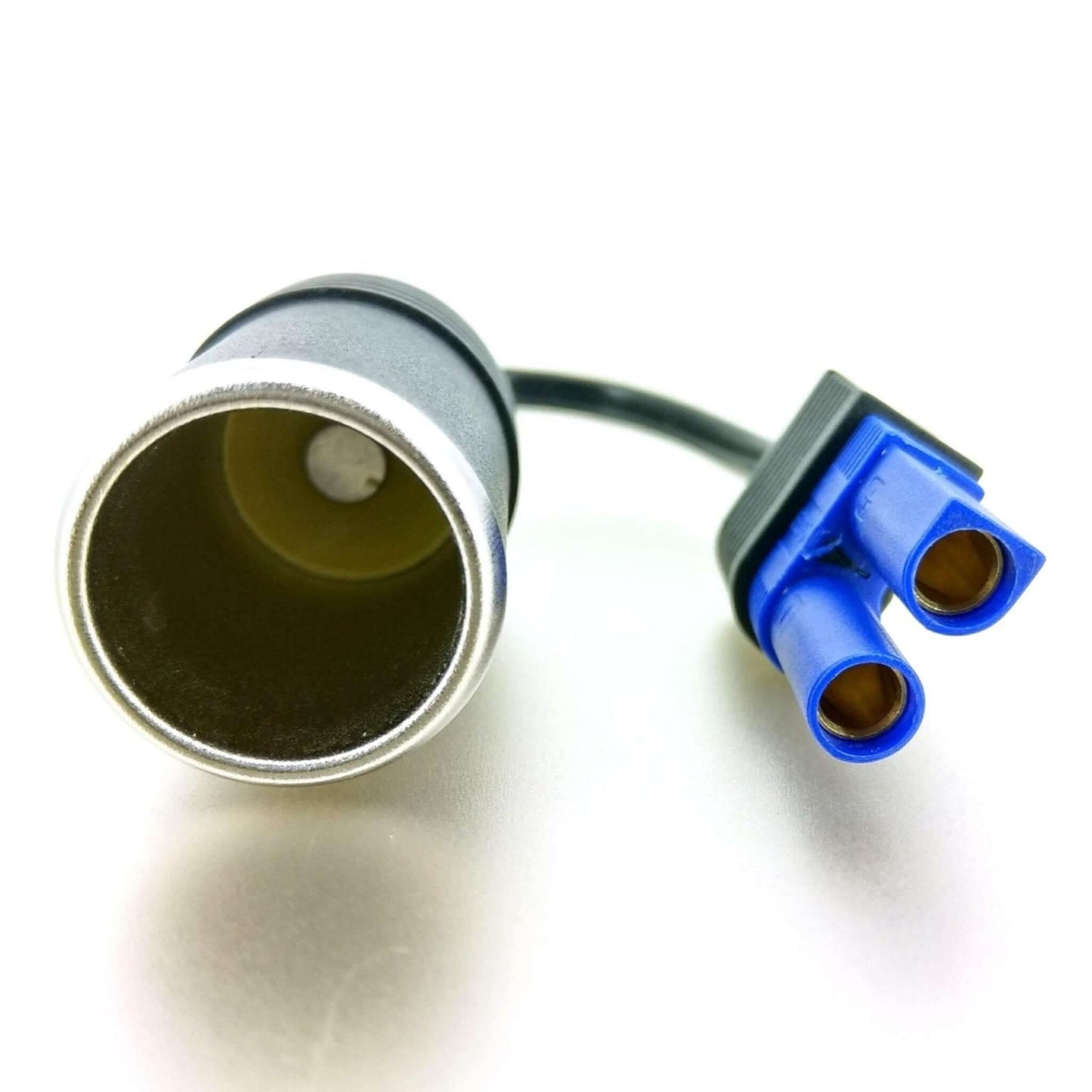 EC5 to cigarette lighter socket adapter for 12V/24V car power conversion, ideal for charging vehicle devices.