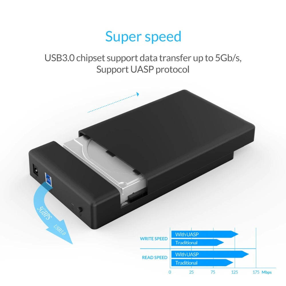ORICO 3.5” USB3.0 SSD/HDD Case