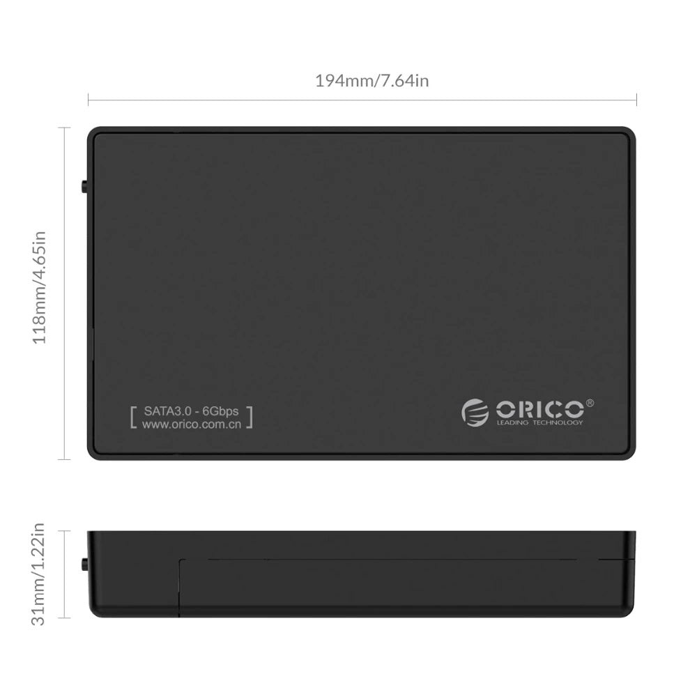 ORICO 3.5” USB3.0 SSD/HDD Case
