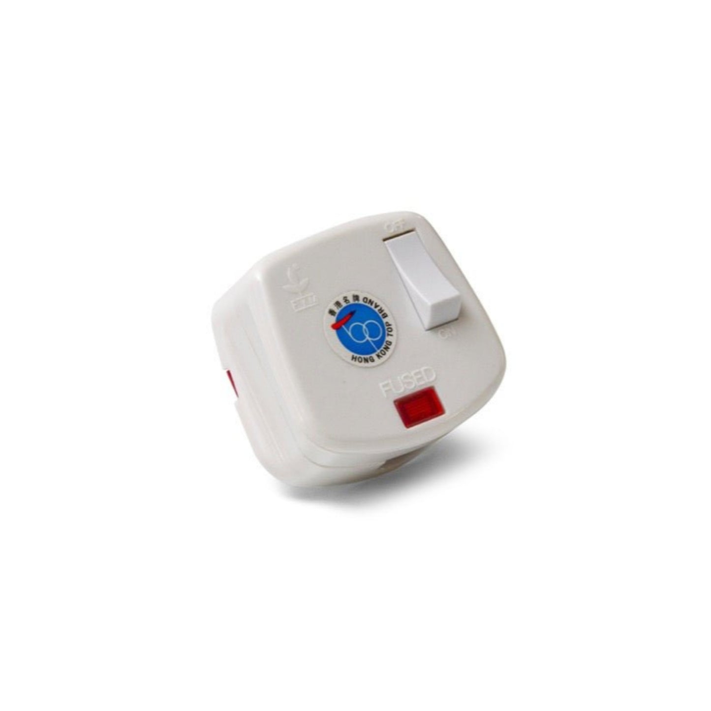 FYM UK 13A plug with switch and red neon light indicator, CE and BS 1362 compliant.