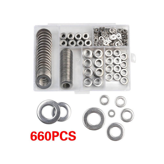660PCS M3 - M10 Stainless Steel Washer Plain Washer Kit Screw Fastener - Sun Cheong Computer Company Limited