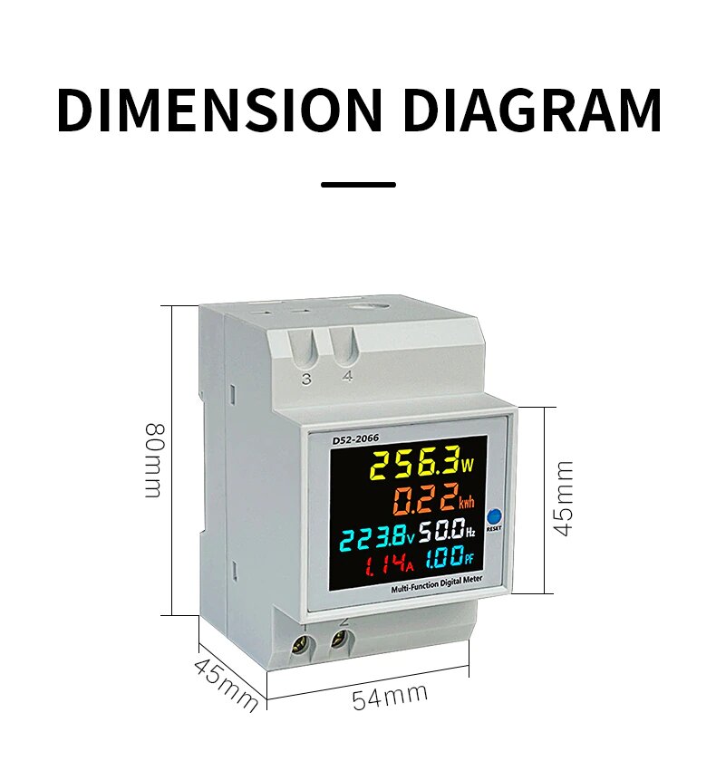 D52-2066 Multi-Function Meter AC40-300V