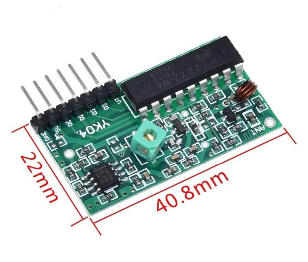 2262 2272 4 Channel Wireless Remote Control Module - Sun Cheong Computer Company Limited