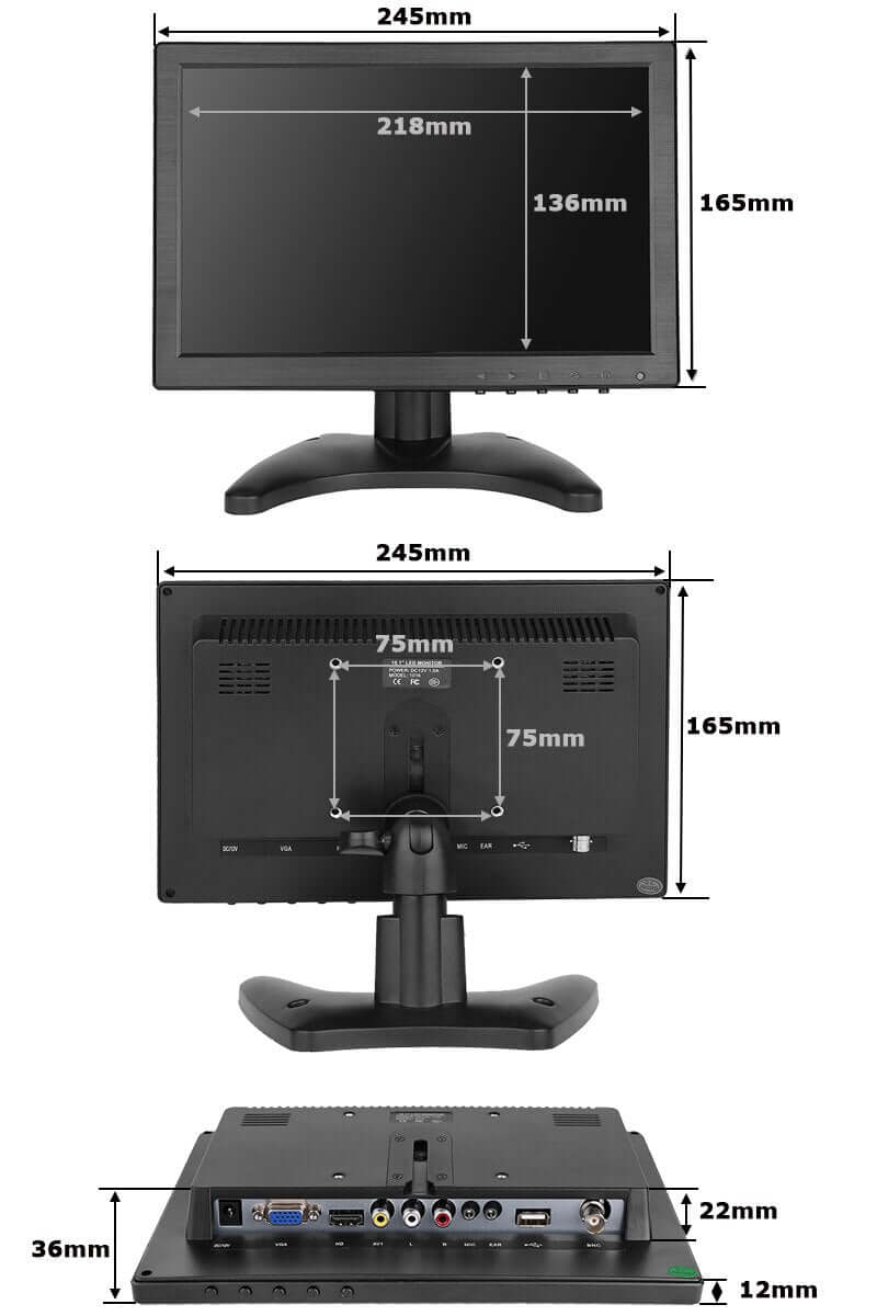 10” 16:10 LCD Monitor for CCTV - Sun Cheong Computer Company Limited