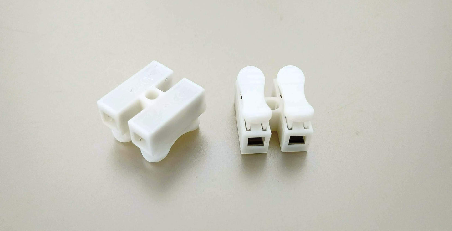 CH-2 250V 10A 2 Position Spring Clamp Terminal Blocks Quick Connectors 50pcs - Sun Cheong Computer Company Limited