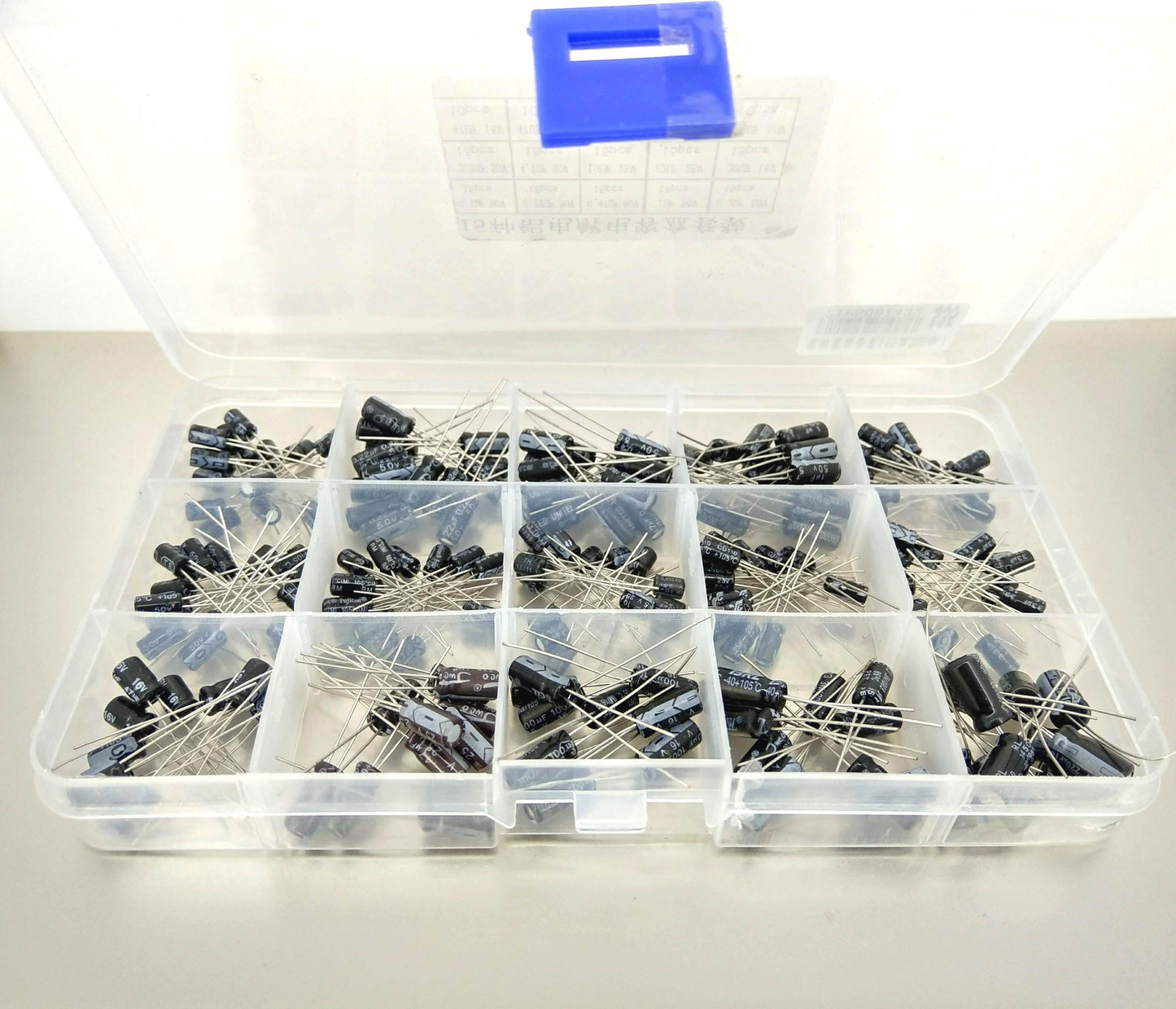 200PCS 15 Values 10V,16V,25V,50V Electrolytic Capacitors Assortment Box Range 0.1uF to 220uF - Sun Cheong Computer Company Limited