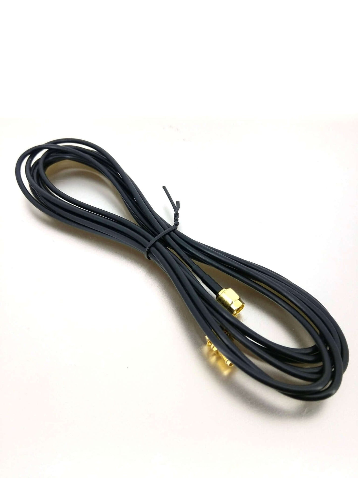 WiFi antenna extension cable 3M RG174 RP-SMA-J to RP-SMA-K black coaxial cable for reliable wireless connections.