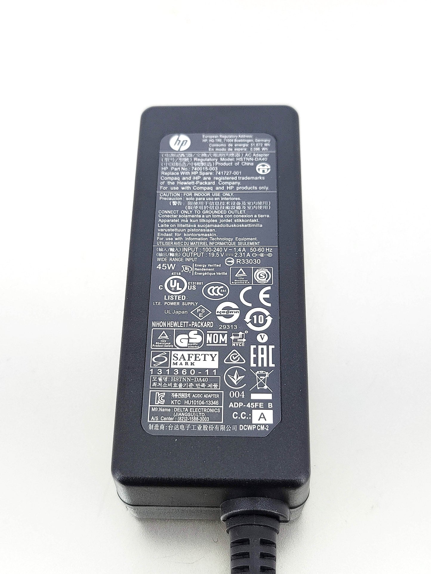 HP 45W 19.5v 2.31a Laptop Charger