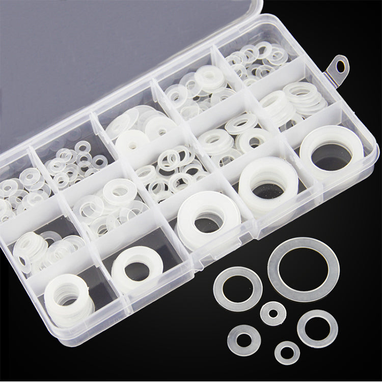 White Nylon Flat Washer 250pcs
