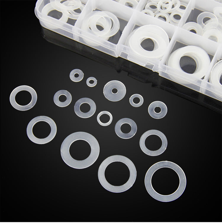 White Nylon Flat Washer 250pcs