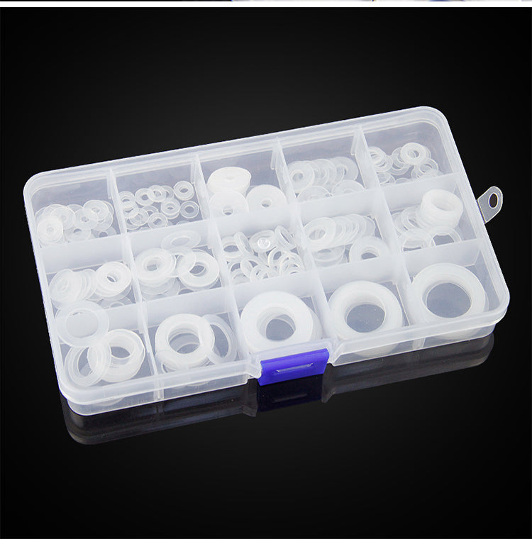 White Nylon Flat Washer 250pcs
