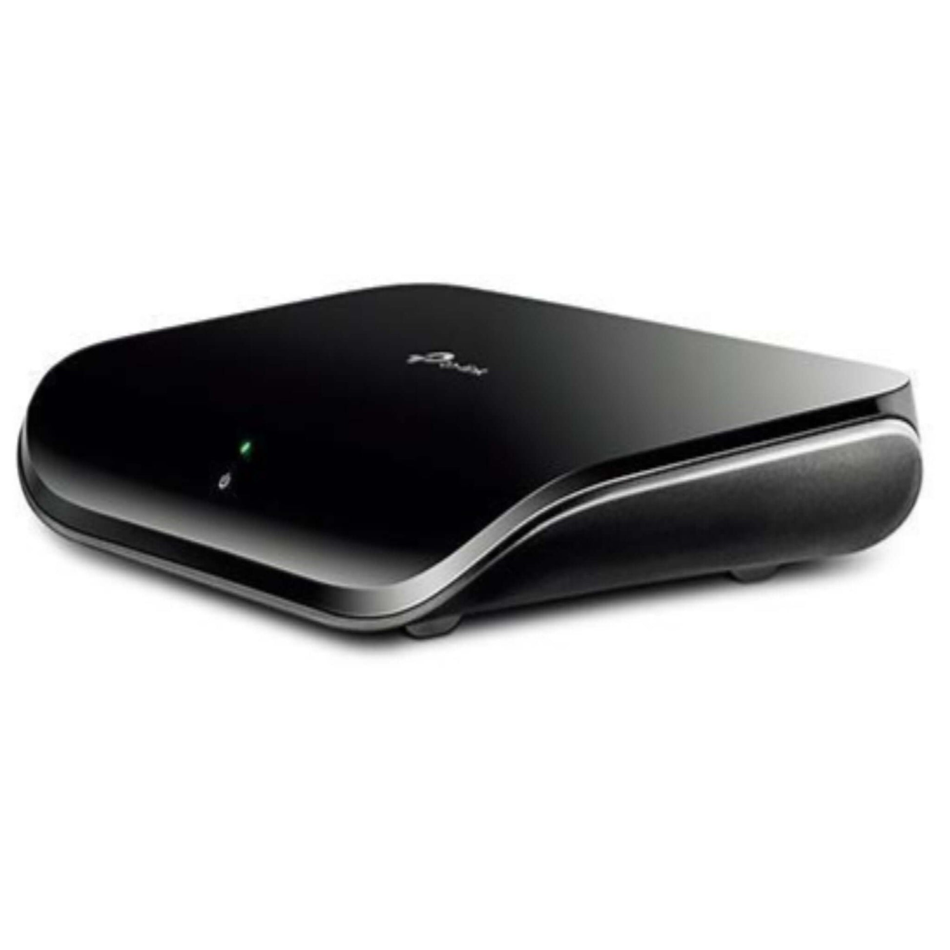 TP-LINK TL-SG1005D 5-Port Gigabit Desktop Switch in a sleek black design, perfect for home or office networking.