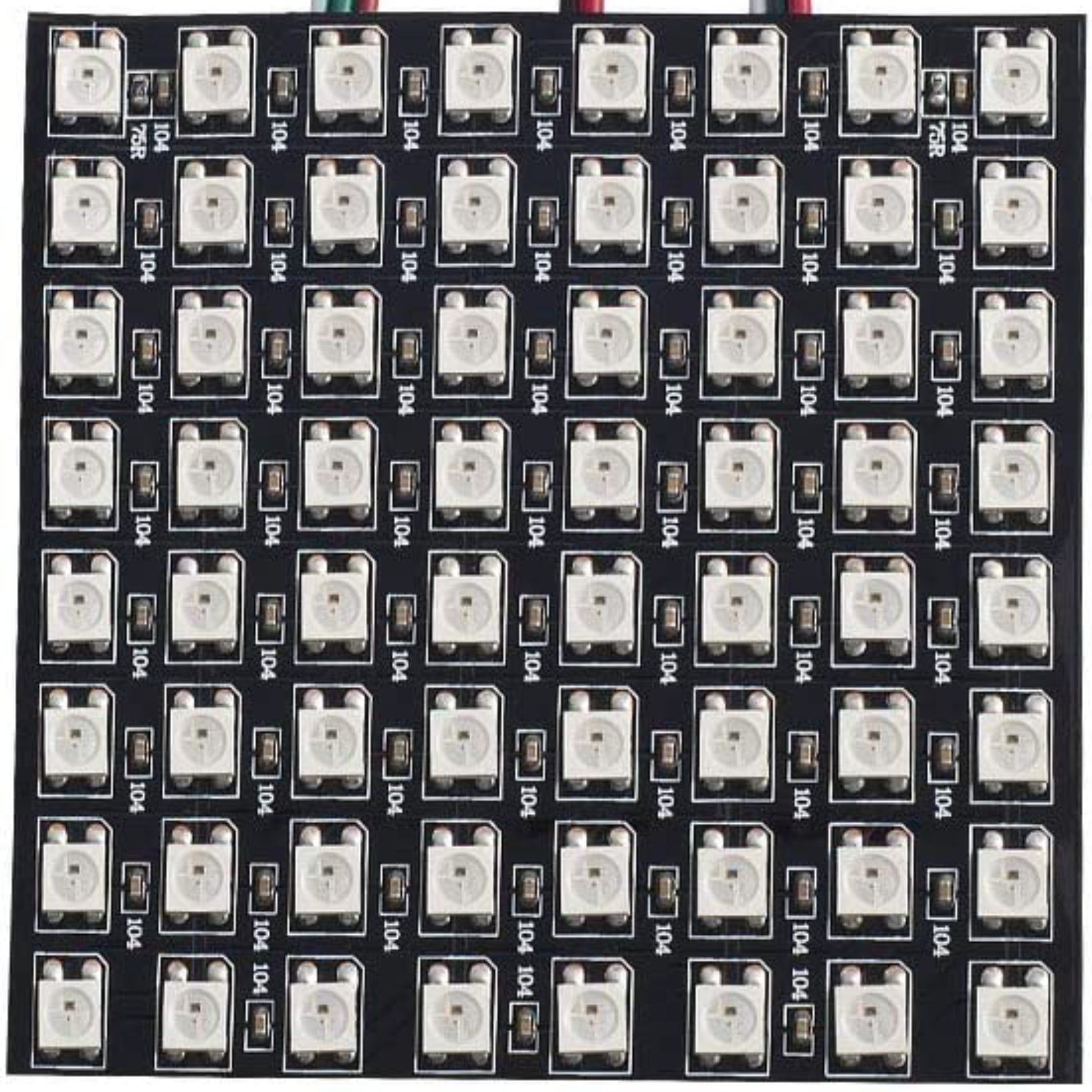 WS2812B 8x8 RGB LED matrix panel with 64 addressable LEDs for vibrant lighting projects