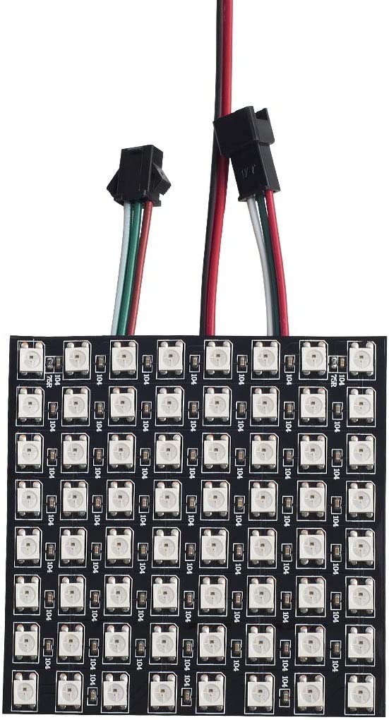 WS2812B 8*8 點陣像素屏 5V 全彩