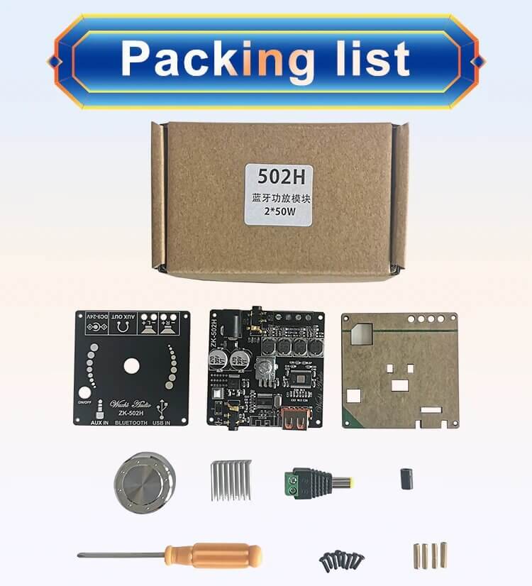 Bluetooth Amplifier Module 50w + 50w - Sun Cheong Computer Company Limited