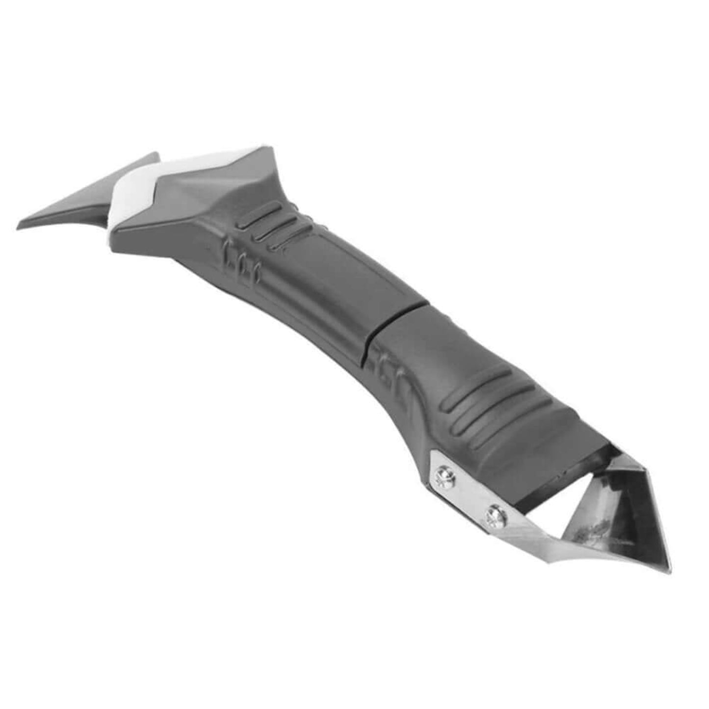 3 in 1 rubber silicone remover tool for caulk finishing and gap repair, featuring interchangeable pads and a durable handle.