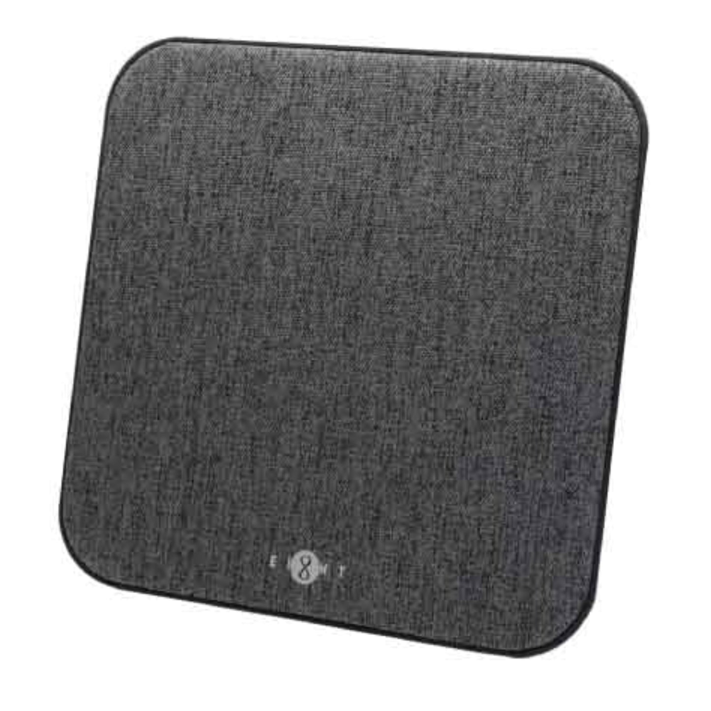 Front view of the Comfort Fabric Indoor 5G TV Antenna TC-01 showing the grey, textured fabric finish and slim profile.