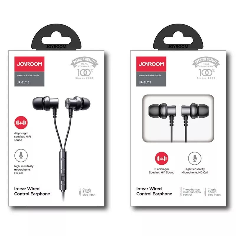 JOYROOM In-ear Wired Control Earphone E115