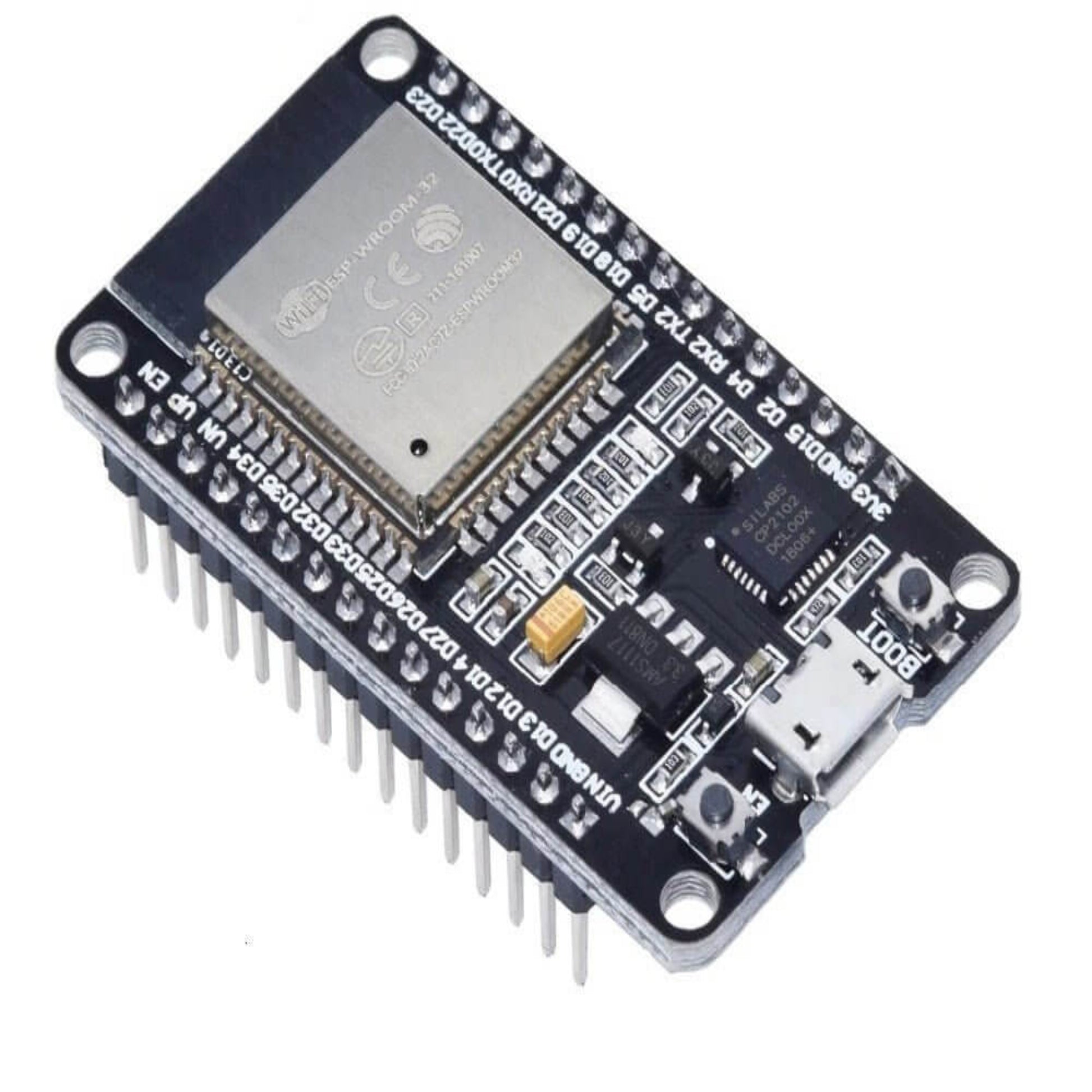ESP32 DEVKIT V1 WiFi & Bluetooth development board, ideal for IoT projects with 30-pin CH9102.