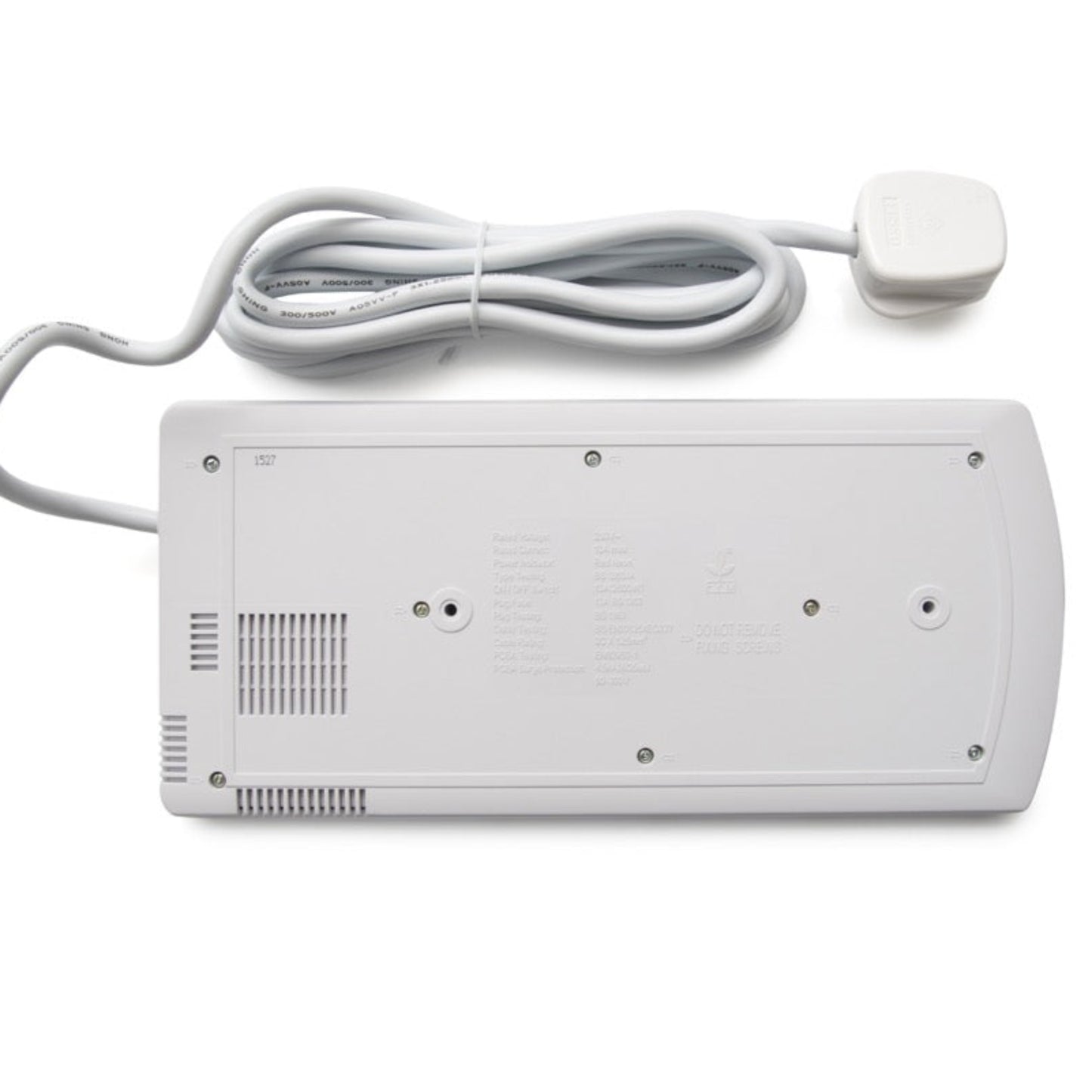 FYM 8-way 13A UK plug extension lead with a 3-meter cable and individual switches for device control.