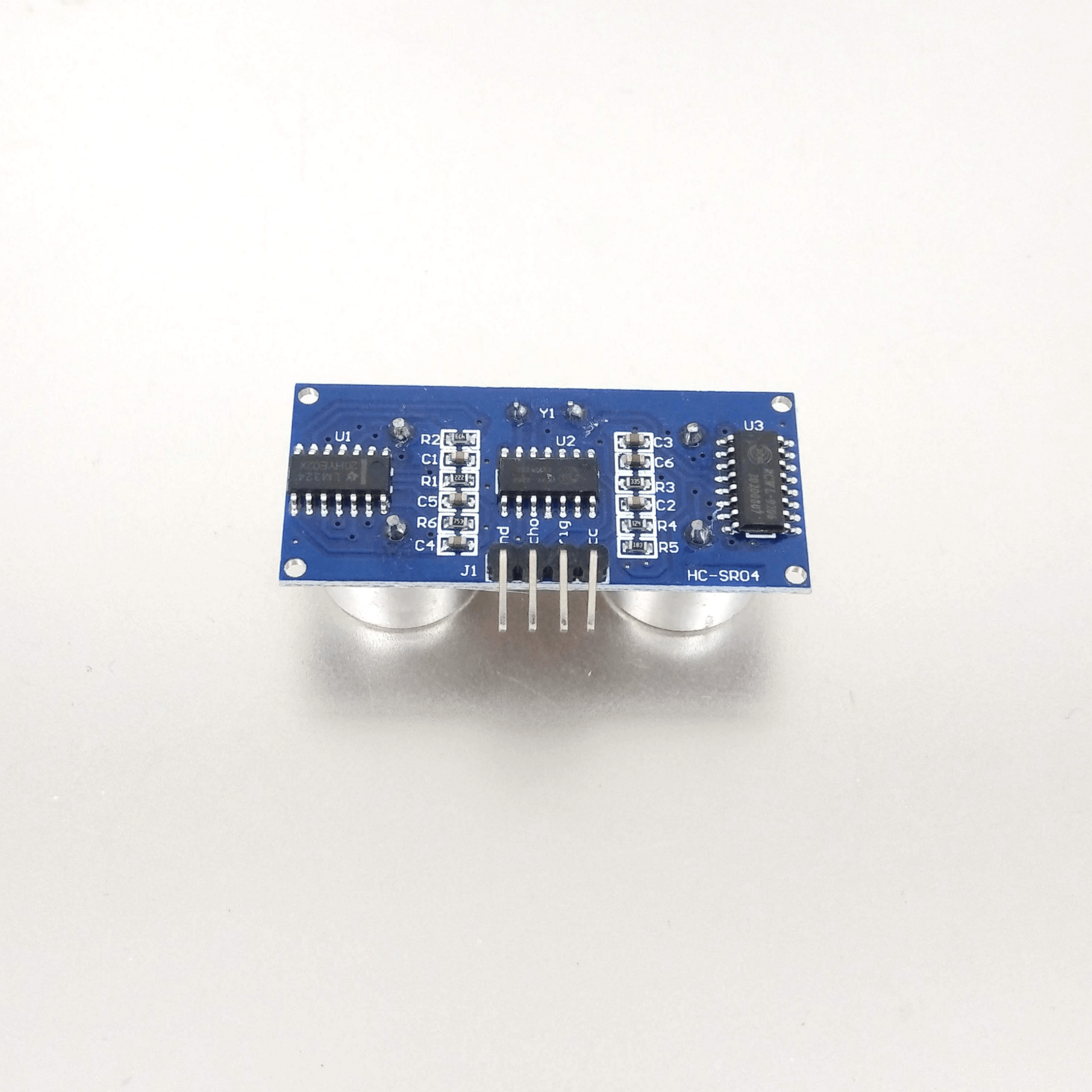 HC-SR04 Ultrasonic Sensor Module for Arduino and Raspberry Pi, accurate distance measurement, stable performance.