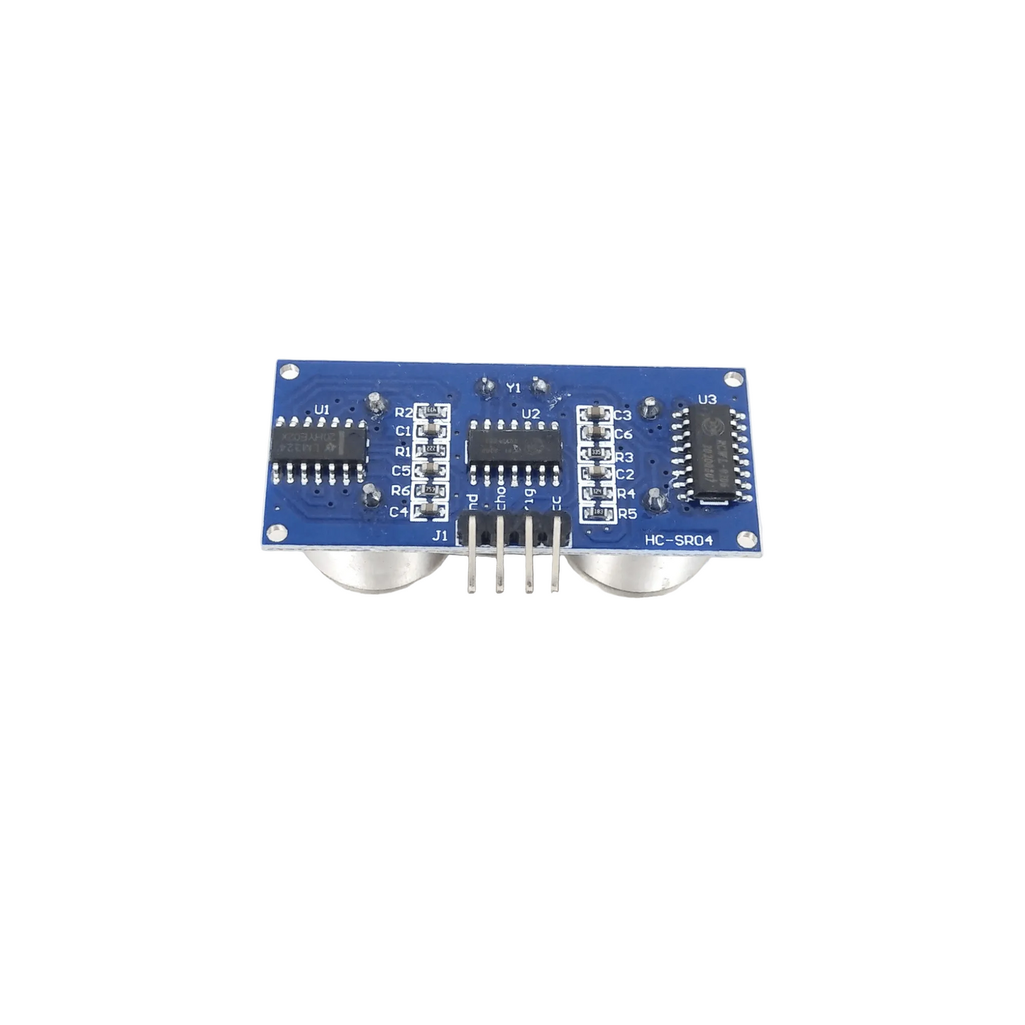 HC-SR04 Ultrasonic Sensor Module for Arduino and Raspberry Pi, accurate distance measurement, stable performance.