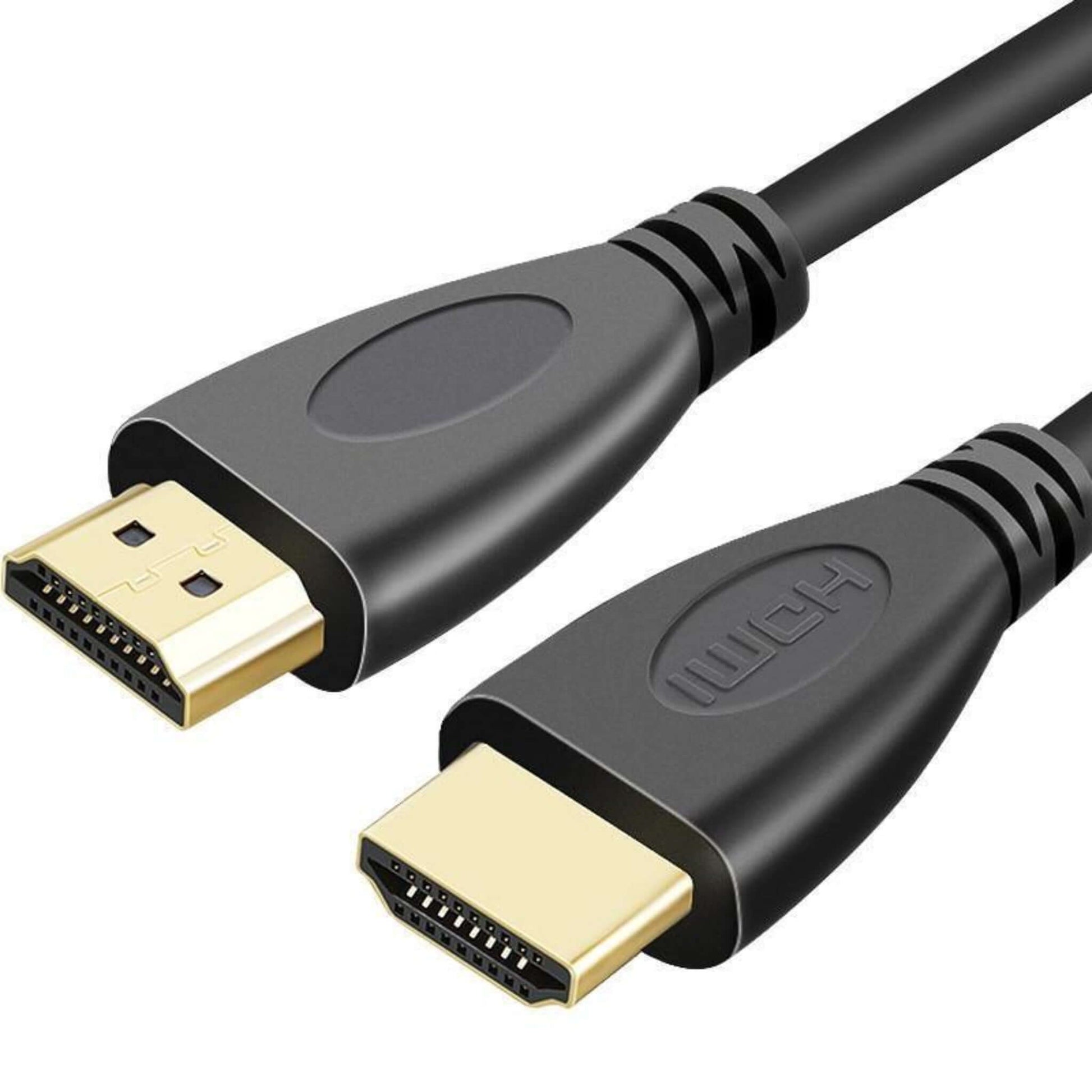 High-speed HDMI 1.4 cable, male-to-male, 4K 30Hz and 1080p, gold-plated connectors, perfect for audio and video transmission.