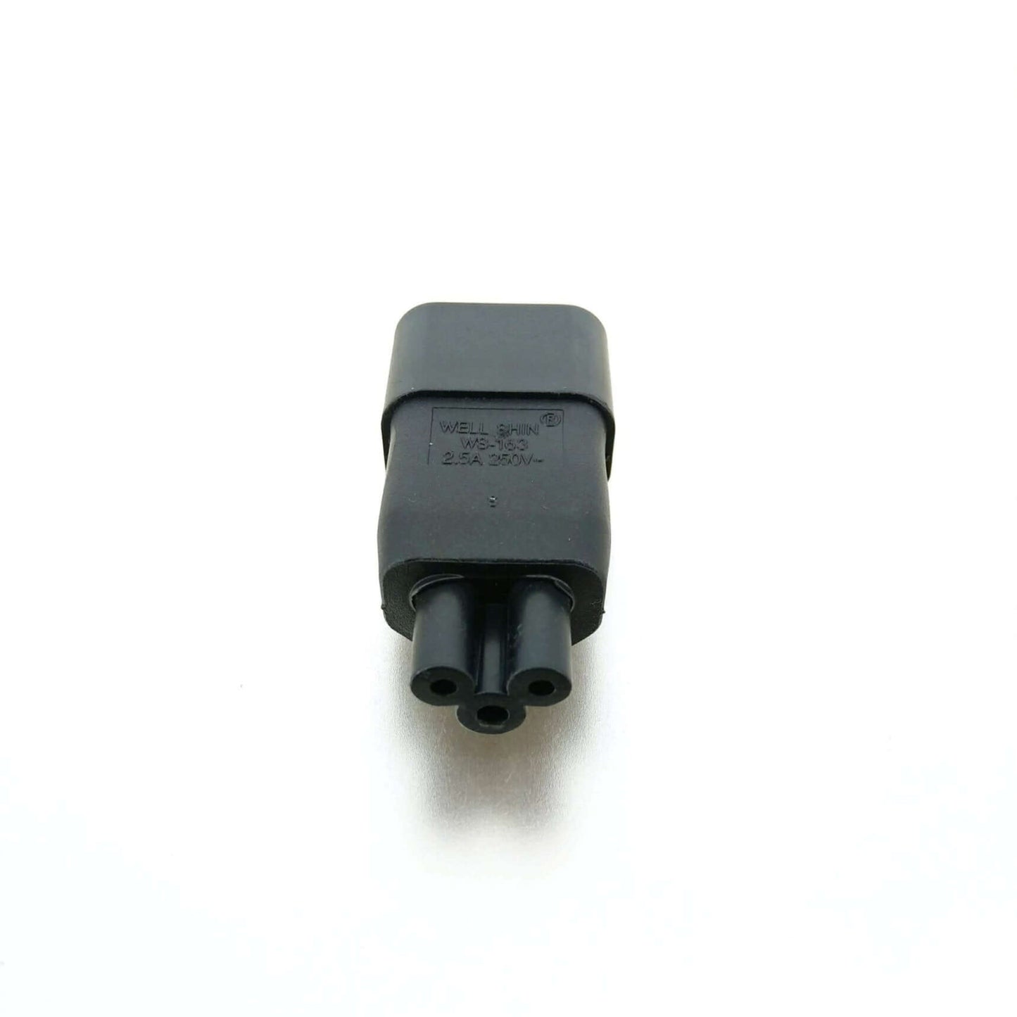 IEC 320 C14 to C5 AC Adapter connector for laptops, featuring a Mickey Mouse design for reliable power compatibility.
