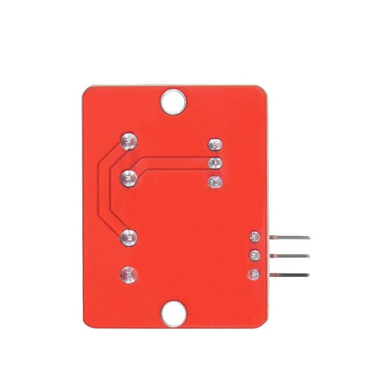 IRF520 PWM MOS Driver Module with red PCB, designed for Arduino and Raspberry Pi, featuring output pins.
