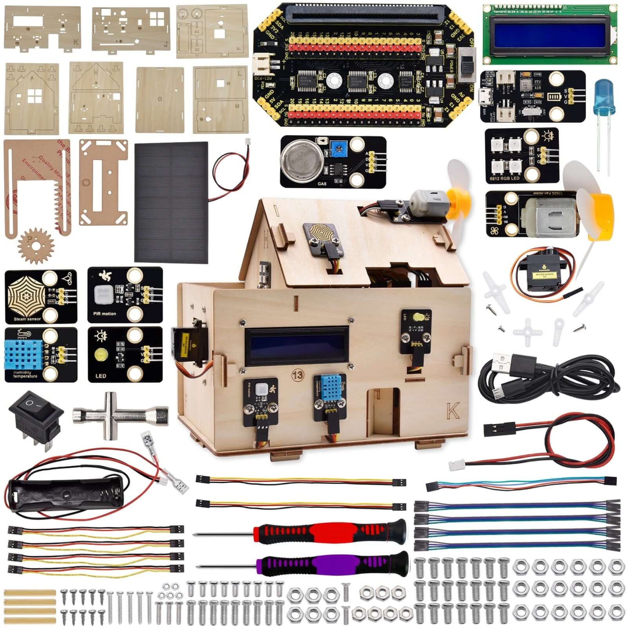 Keyestudio Micro:bit Smart Home Kit V2 - STEM IoT Learning