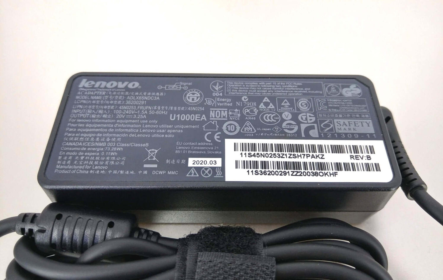 65W 20V 3.25A Laptop Charger for Lenovo ThinkPad & IdeaPad - Sun Cheong Computer Company Limited