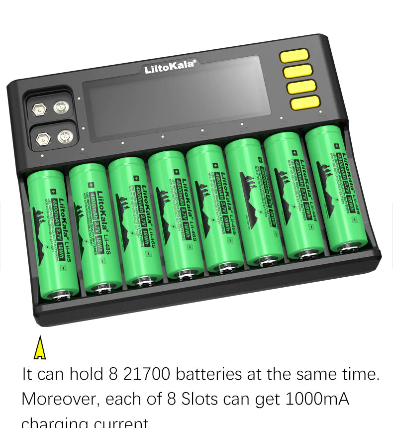 LiitoKala Lii-S8 Smart Universal Battery Charger 8 Slot